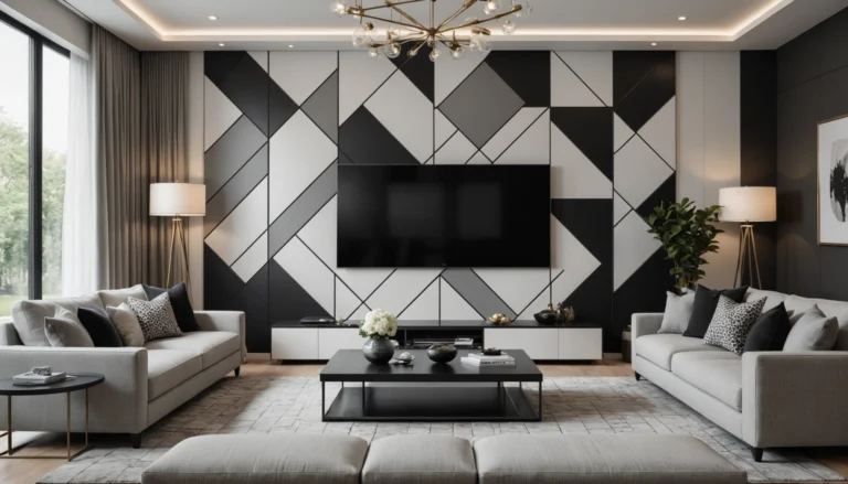 décorer le mur derrière la télé