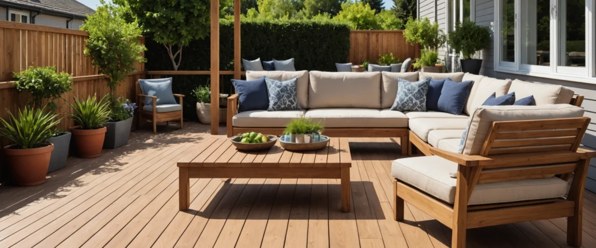 calcul de l’espacement pour une terrasse en bois