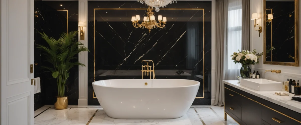 accessoires salle de bain de luxe
